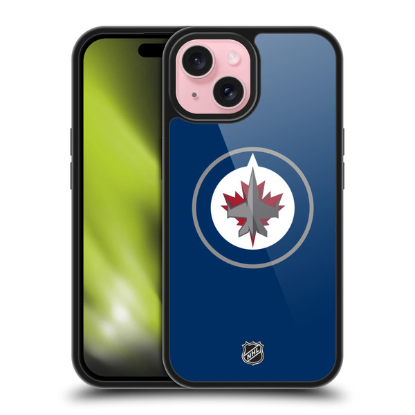 NHL Winnipeg Jets Plain Gel Armour Case For Apple iPhone 15