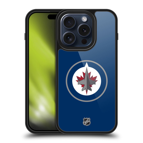 NHL Winnipeg Jets Plain Gel Armour Case For Apple iPhone 15 Pro