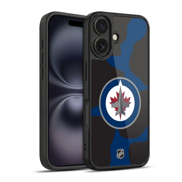 NHL Winnipeg Jets Cow Pattern Gel Armour Case For Apple iPhone 16
