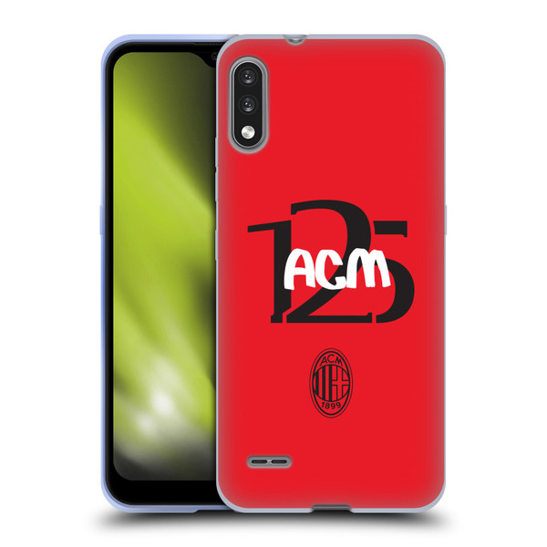 AC Milan 125th Anniversary Typography Soft Gel Case for LG K22