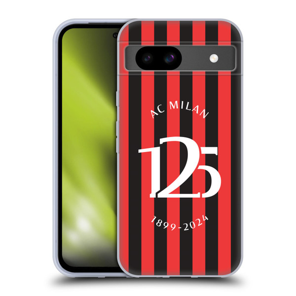 AC Milan 125th Anniversary Red And Black Stripes Soft Gel Case for Google Pixel 8a AC Milan 125th Anniversary Red And Black Stripes Soft Gel Case for Google Pixel 8a