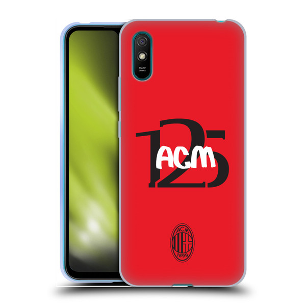 AC Milan 125th Anniversary Typography Soft Gel Case for Xiaomi Redmi 9A / Redmi 9AT