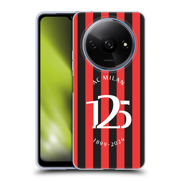 AC Milan 125th Anniversary Red And Black Stripes Soft Gel Case for Xiaomi Redmi A3 AC Milan 125th Anniversary Red And Black Stripes Soft Gel Case for Xiaomi Redmi A3