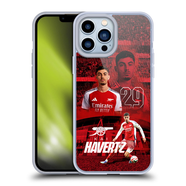Arsenal FC 2024/25 First Team Kai Havertz Soft Gel Case for Apple iPhone 13 Pro Max Arsenal FC 2024/25 First Team Kai Havertz Soft Gel Case for Apple iPhone 13 Pro Max