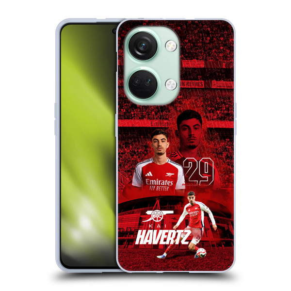 Arsenal FC 2024/25 First Team Kai Havertz Soft Gel Case for OnePlus Nord 3 5G
