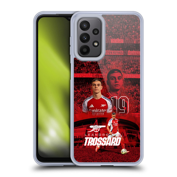 Arsenal FC 2024/25 First Team Leandro Trossard Soft Gel Case for Samsung Galaxy A23 / 5G (2022)