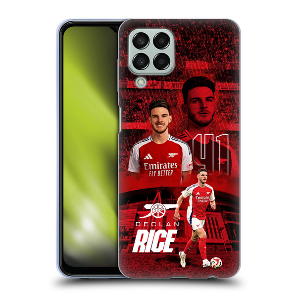 Arsenal FC 2024/25 First Team Declan Rice Soft Gel Case for Samsung Galaxy M33 (2022)