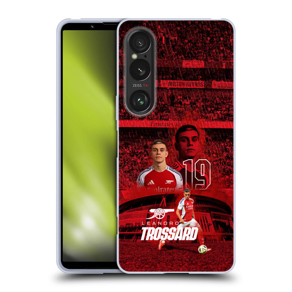 Arsenal FC 2024/25 First Team Leandro Trossard Soft Gel Case for Sony Xperia 1 VI 5G