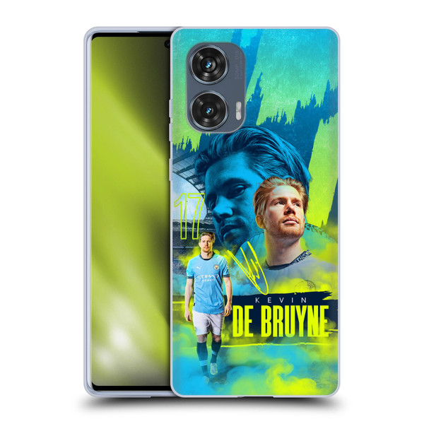Manchester City Man City FC 2024/25 First Team Kevin De Bruyne Soft Gel Case for Motorola Edge 50 Fusion