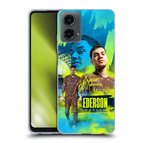 Manchester City Man City FC 2024/25 First Team Éderson Soft Gel Case for Motorola Moto G (2024)