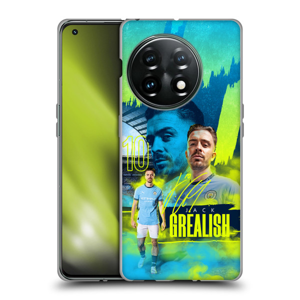 Manchester City Man City FC 2024/25 First Team Jack Grealish Soft Gel Case for OnePlus 11 5G Manchester City Man City FC 2024/25 First Team Jack Grealish Soft Gel Case for OnePlus 11 5G