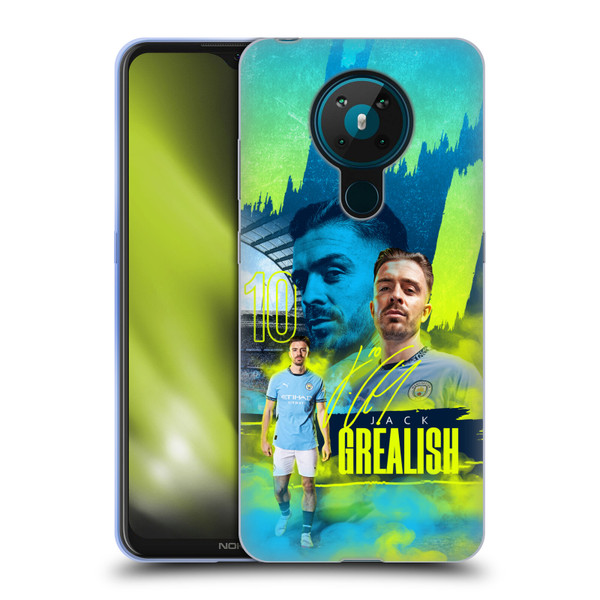 Manchester City Man City FC 2024/25 First Team Jack Grealish Soft Gel Case for Nokia 5.3