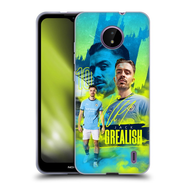 Manchester City Man City FC 2024/25 First Team Jack Grealish Soft Gel Case for Nokia C10 / C20