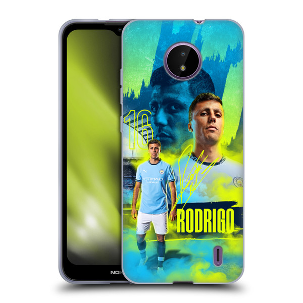 Manchester City Man City FC 2024/25 First Team Rodrigo Soft Gel Case for Nokia C10 / C20