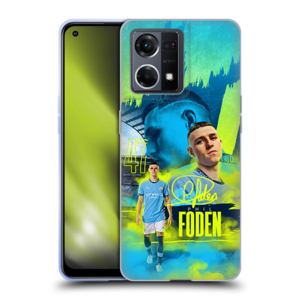 Manchester City Man City FC 2024/25 First Team Phil Foden Soft Gel Case for OPPO Reno8 4G