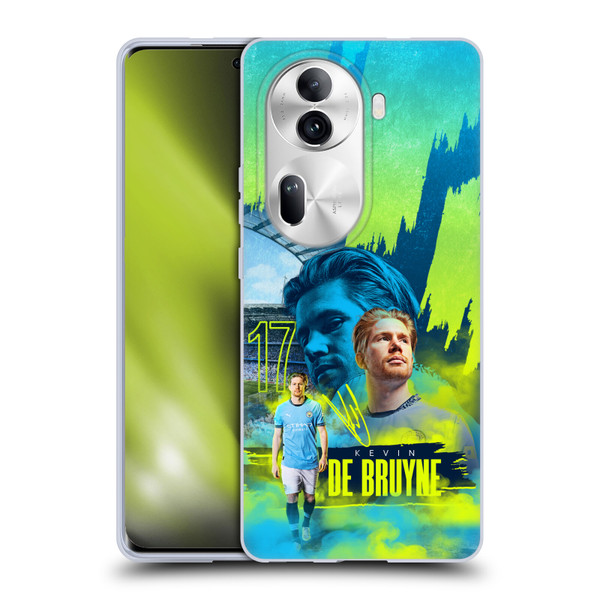 Manchester City Man City FC 2024/25 First Team Kevin De Bruyne Soft Gel Case for OPPO Reno11 Pro