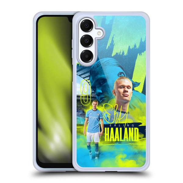 Manchester City Man City FC 2024/25 First Team Erling Haaland Soft Gel Case for Samsung Galaxy A16 5G