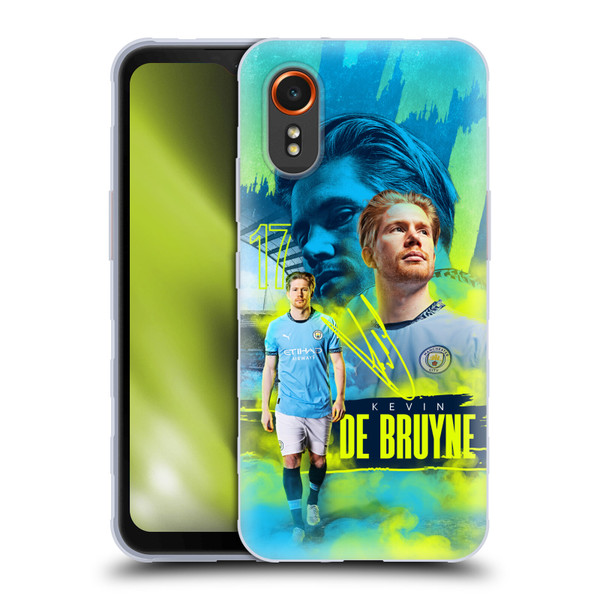 Manchester City Man City FC 2024/25 First Team Kevin De Bruyne Soft Gel Case for Samsung Galaxy Xcover7 5G
