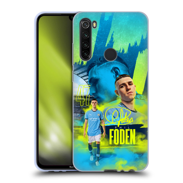 Manchester City Man City FC 2024/25 First Team Phil Foden Soft Gel Case for Xiaomi Redmi Note 8T