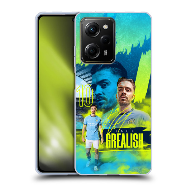 Manchester City Man City FC 2024/25 First Team Jack Grealish Soft Gel Case for Xiaomi Redmi Note 12 Pro 5G