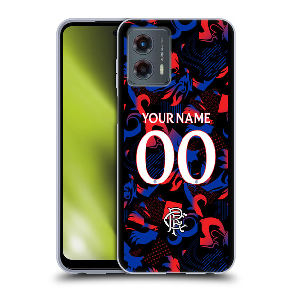 Custom Customised Personalised Rangers FC 2024/25 Kit Third Soft Gel Case for Motorola Moto G (2023)
