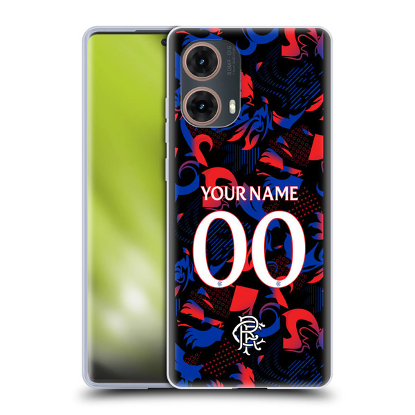 Custom Customised Personalised Rangers FC 2024/25 Kit Third Soft Gel Case for Motorola Moto G85