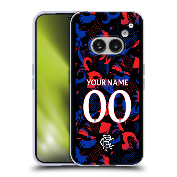 Custom Customised Personalised Rangers FC 2024/25 Kit Third Soft Gel Case for Nothing Phone (2a)