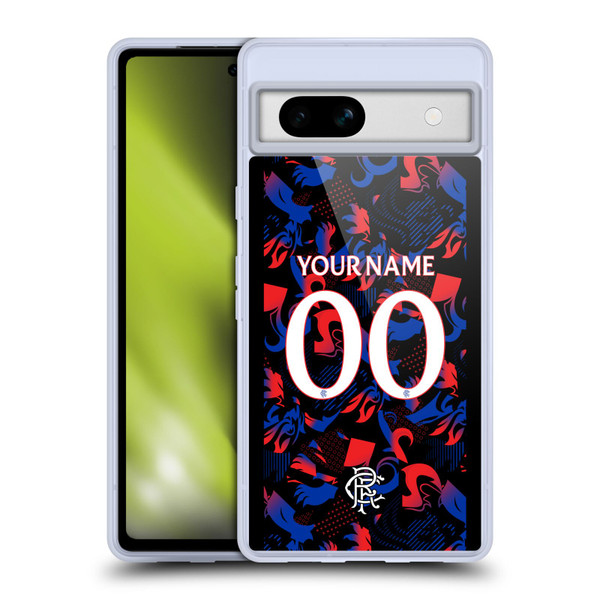 Custom Customised Personalised Rangers FC 2024/25 Kit Third Soft Gel Case for Google Pixel 7a