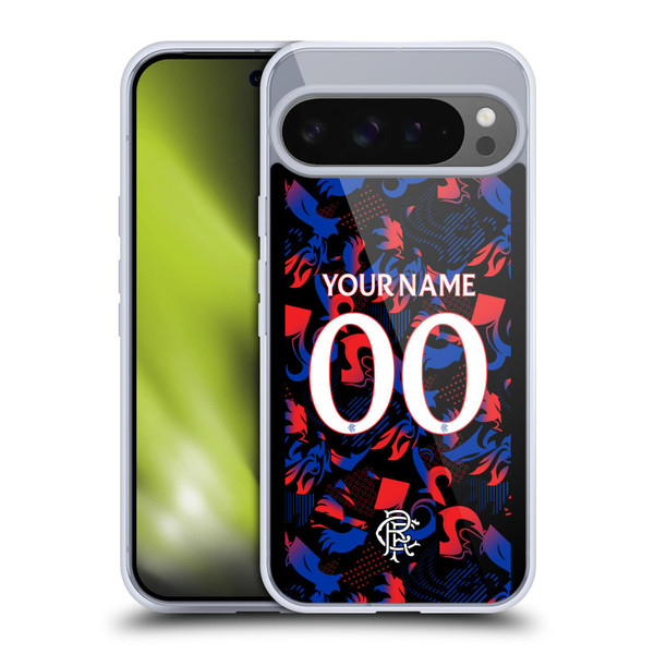 Custom Customised Personalised Rangers FC 2024/25 Kit Third Soft Gel Case for Google Pixel 9 Pro XL