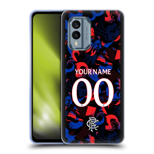 Custom Customised Personalised Rangers FC 2024/25 Kit Third Soft Gel Case for Nokia X30