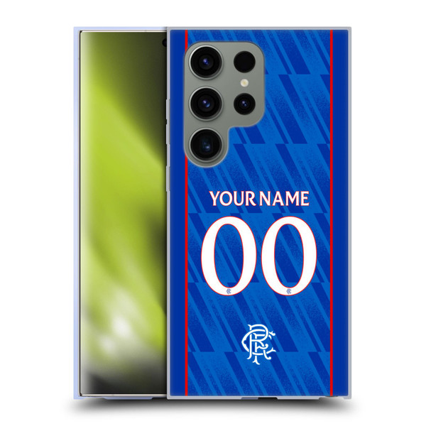 Custom Customised Personalised Rangers FC 2024/25 Kit Home Soft Gel Case for Samsung Galaxy S24 Ultra 5G