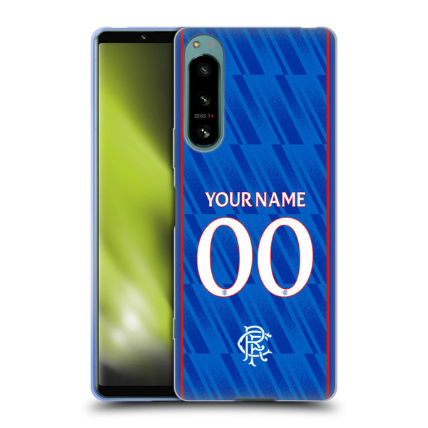 Custom Customised Personalised Rangers FC 2024/25 Kit Home Soft Gel Case for Sony Xperia 5 IV