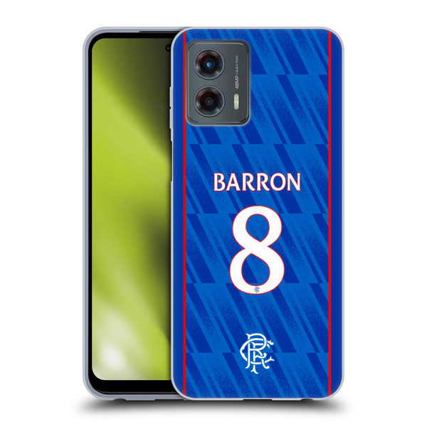 Rangers FC 2024/25 Players Home Kit Connor Barron Soft Gel Case for Motorola Moto G (2023)