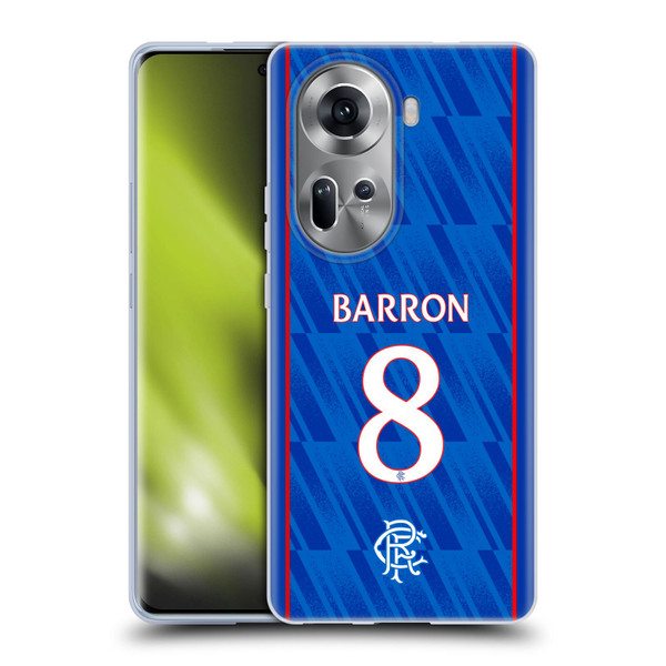 Rangers FC 2024/25 Players Home Kit Connor Barron Soft Gel Case for OPPO Reno11