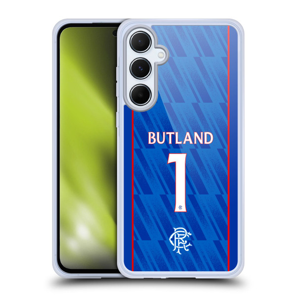 Rangers FC 2024/25 Players Home Kit Jack Butland Soft Gel Case for Samsung Galaxy A55 5G