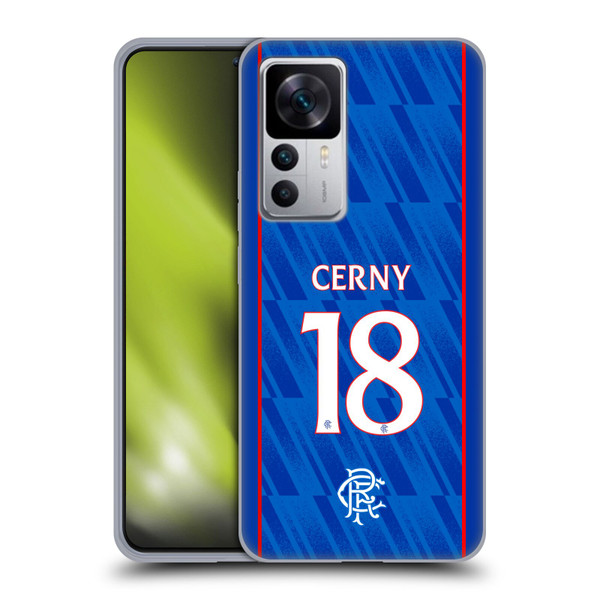 Rangers FC 2024/25 Players Home Kit Cerný Soft Gel Case for Xiaomi 12T 5G / 12T Pro 5G / Redmi K50 Ultra 5G