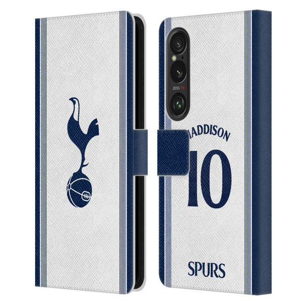 Tottenham Hotspur F.C. 2024/25 Players Home Kit James Maddison Leather Book Wallet Case Cover For Sony Xperia 1 VI 5G Tottenham Hotspur F.C. 2024/25 Players Home Kit James Maddison Leather Book Wallet Case Cover For Sony Xperia 1 VI 5G