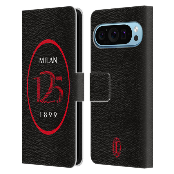 AC Milan 125th Anniversary Black Logo Leather Book Wallet Case Cover For Google Pixel 9 / Pixel 9 Pro AC Milan 125th Anniversary Black Logo Leather Book Wallet Case Cover For Google Pixel 9 / Pixel 9 Pro