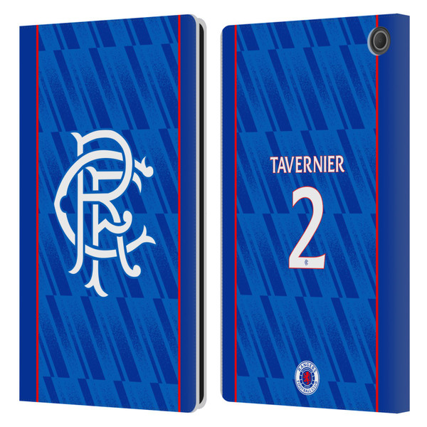 Rangers FC 2024/25 Players Home Kit James Tavernier Leather Book Wallet Case Cover For Amazon Fire Max 11 2023