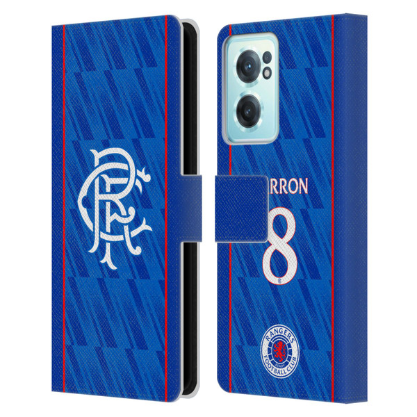 Rangers FC 2024/25 Players Home Kit Connor Barron Leather Book Wallet Case Cover For OnePlus Nord CE 2 5G