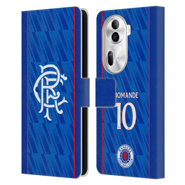 Rangers FC 2024/25 Players Home Kit Mohamed Diomande Leather Book Wallet Case Cover For OPPO Reno11