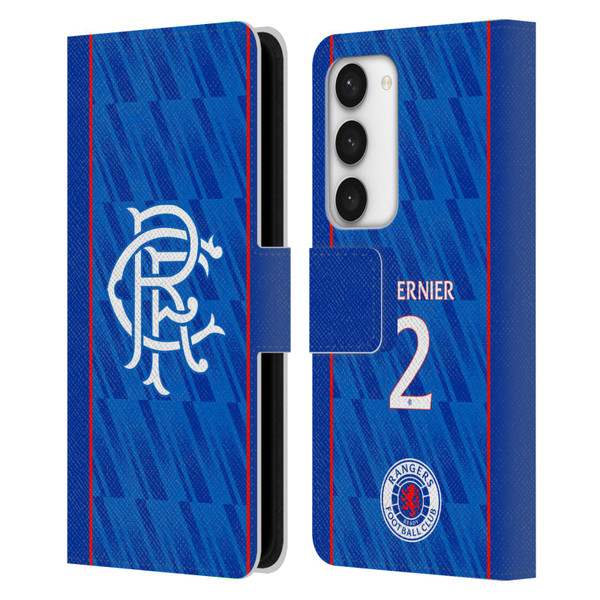 Rangers FC 2024/25 Players Home Kit James Tavernier Leather Book Wallet Case Cover For Samsung Galaxy S23 5G