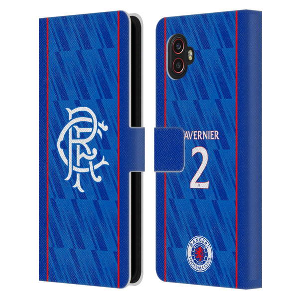 Rangers FC 2024/25 Players Home Kit James Tavernier Leather Book Wallet Case Cover For Samsung Galaxy Xcover6 Pro/Pro2