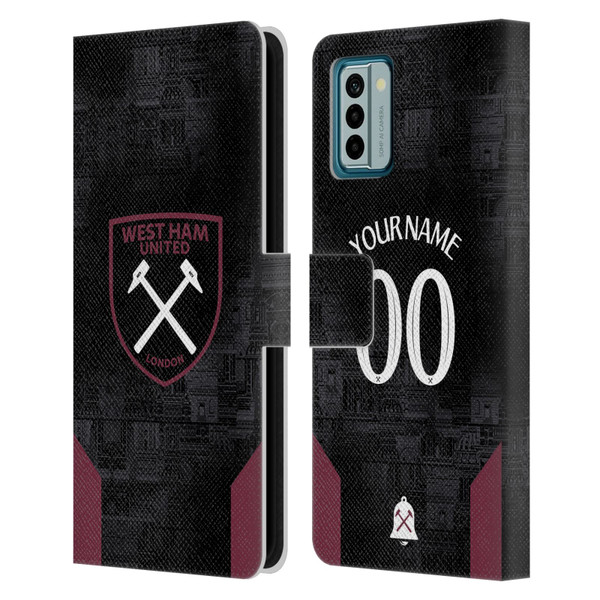 Custom Customised Personalised West Ham United FC 2024/25 Kit Away Leather Book Wallet Case Cover For Nokia G42 Custom Customised Personalised West Ham United FC 2024/25 Kit Away Leather Book Wallet Case Cover For Nokia G42