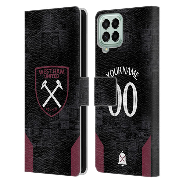 Custom Customised Personalised West Ham United FC 2024/25 Kit Away Leather Book Wallet Case Cover For Samsung Galaxy M33 (2022) Custom Customised Personalised West Ham United FC 2024/25 Kit Away Leather Book Wallet Case Cover For Samsung Galaxy M33 (2022)