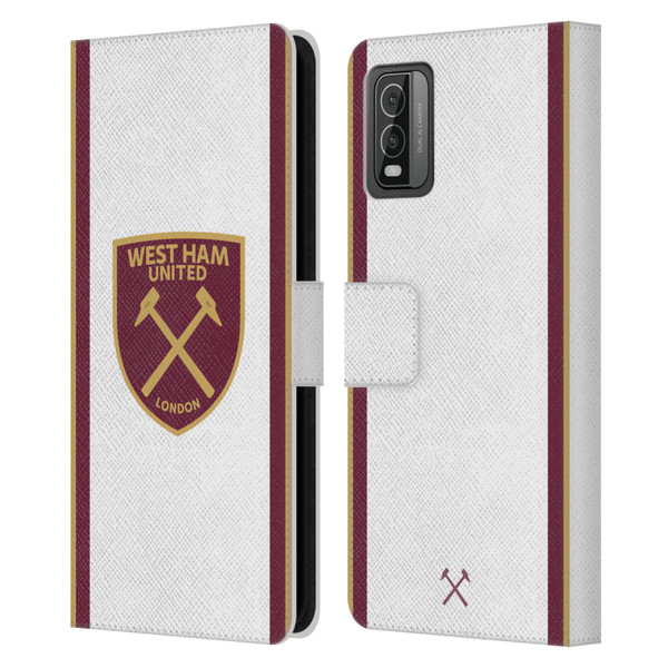 West Ham United FC 2024/25 Crest Kit Third Leather Book Wallet Case Cover For Nokia C210