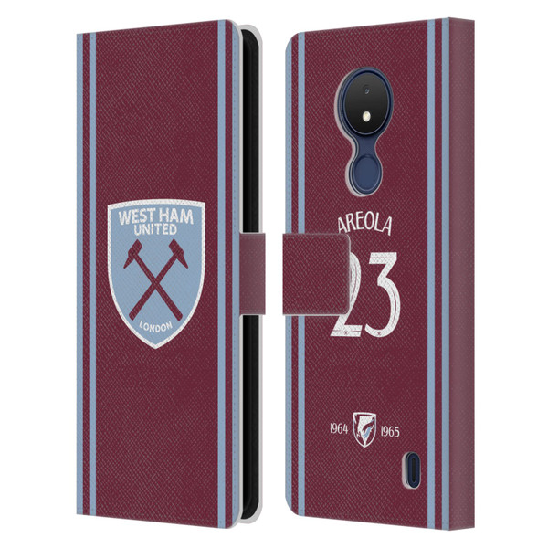 West Ham United FC 2024/25 Players Home Kit Alphonse Areola Leather Book Wallet Case Cover For Nokia C21
