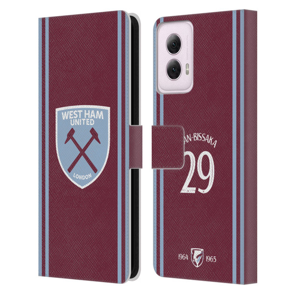 West Ham United FC 2024/25 Players Home Kit Aaron Wan-Bissaka Leather Book Wallet Case Cover For Motorola Moto G Power (2024) West Ham United FC 2024/25 Players Home Kit Aaron Wan-Bissaka Leather Book Wallet Case Cover For Motorola Moto G Power (2024)