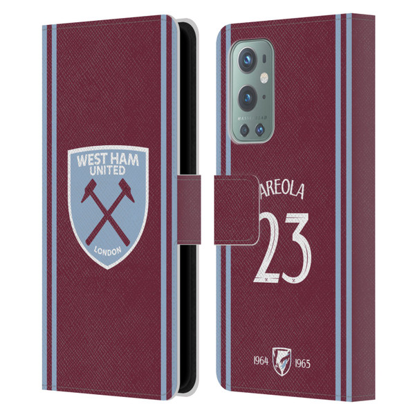 West Ham United FC 2024/25 Players Home Kit Alphonse Areola Leather Book Wallet Case Cover For OnePlus 9 West Ham United FC 2024/25 Players Home Kit Alphonse Areola Leather Book Wallet Case Cover For OnePlus 9