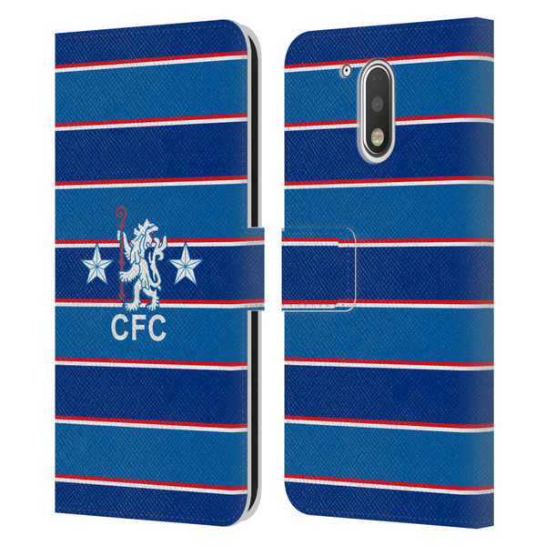 Chelsea Football Club Retro Kit and Stadium 1984 Home Leather Book Wallet Case Cover For Motorola Moto G41